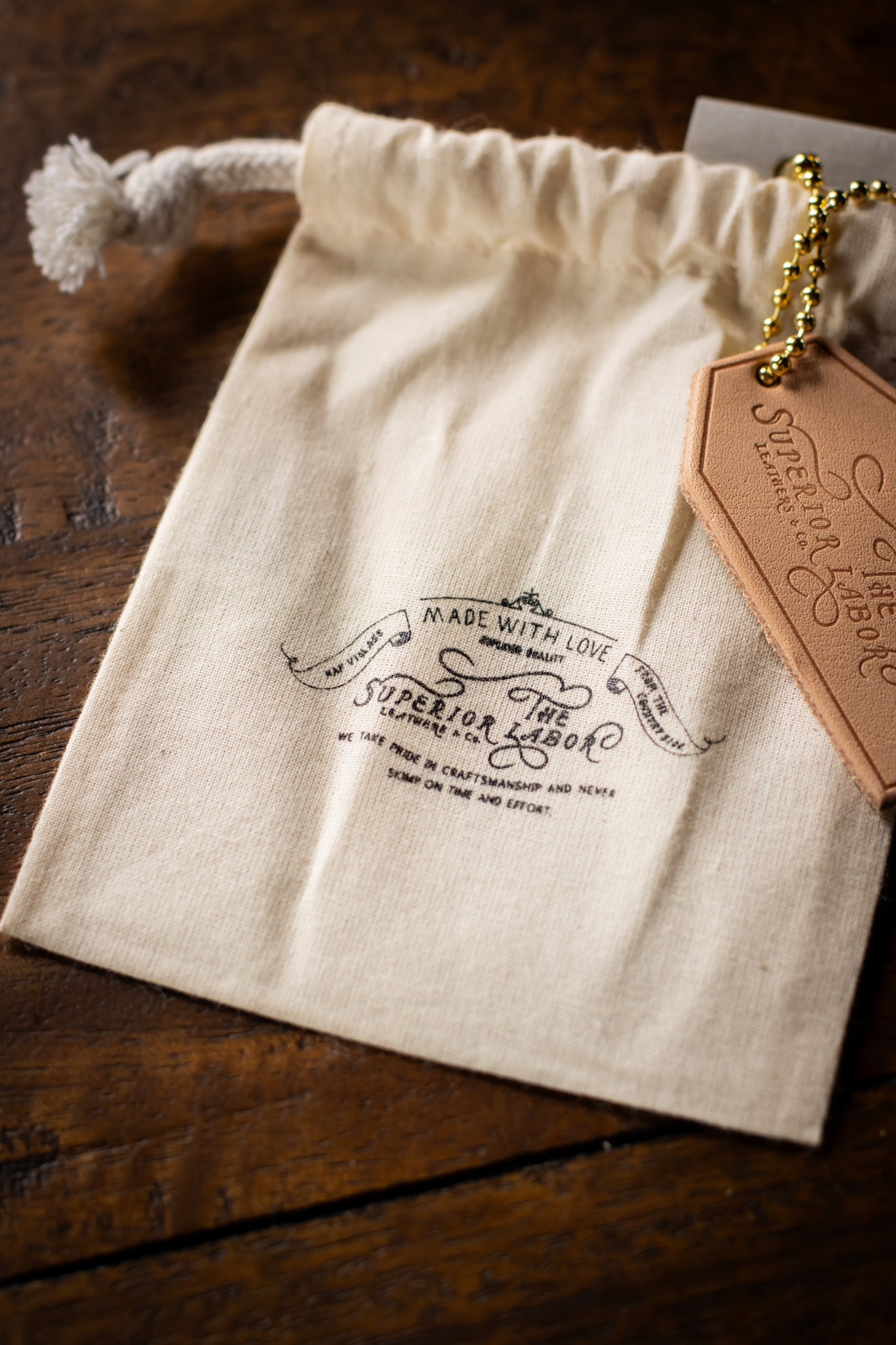 Leather Clip Pen Holder - Natural