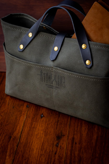 Paraffin Canvas Mini Bag - Khaki