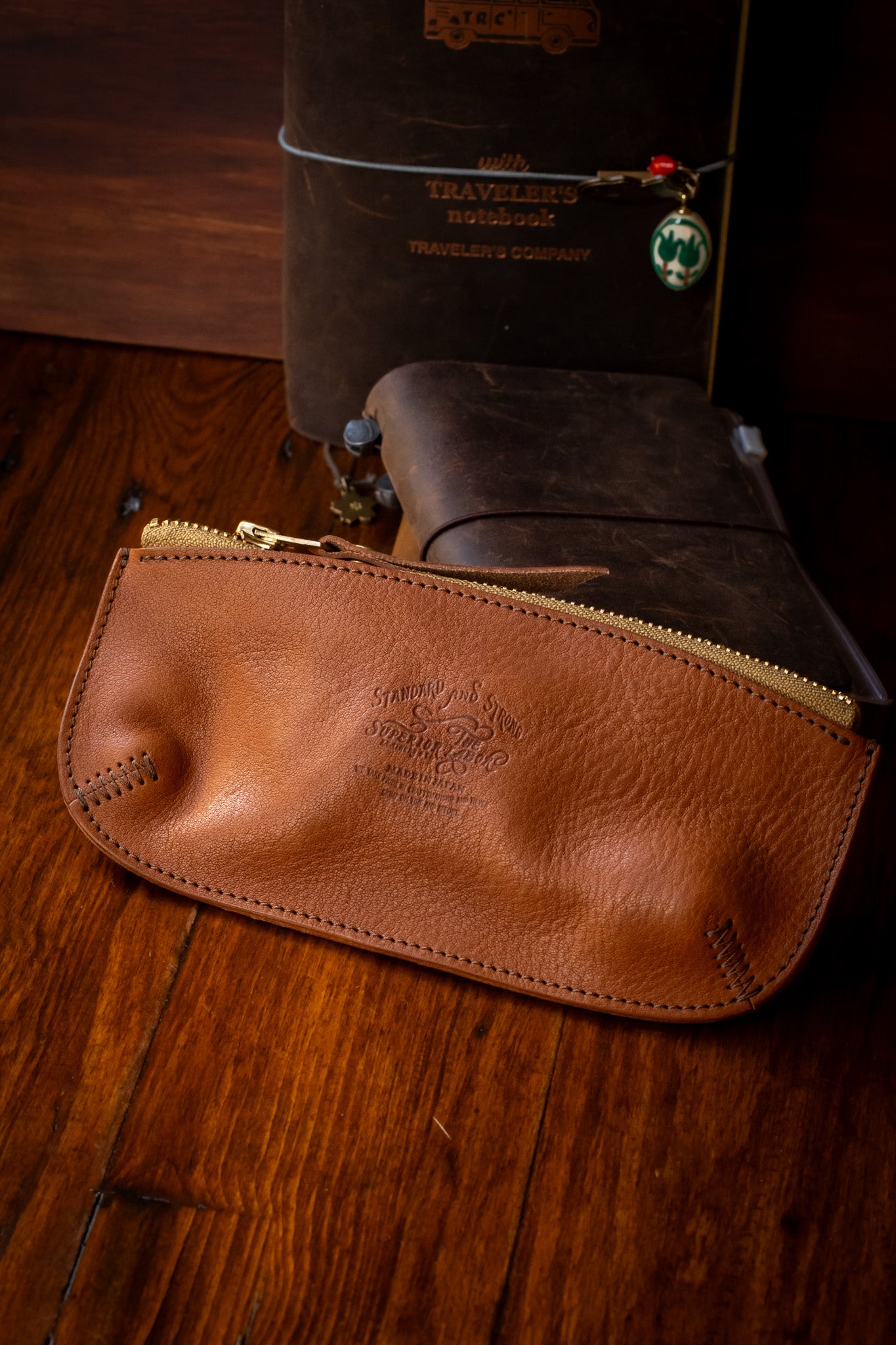 Leather Pen Case - Brown