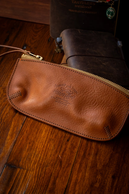 Leather Pen Case - Brown