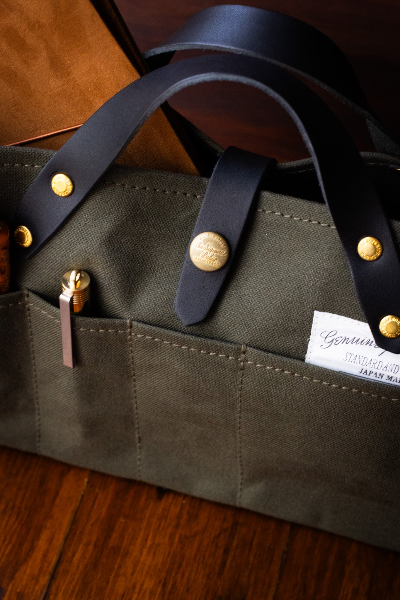 Paraffin Canvas Mini Bag - Khaki