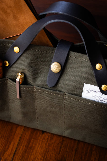 Paraffin Canvas Mini Bag - Khaki