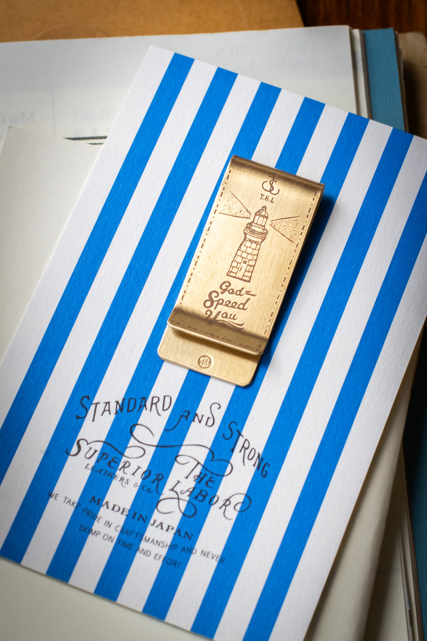 Brass Paper/Money Clip - Lighthouse Image