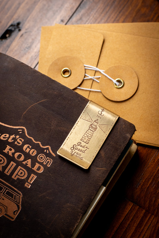 Brass Paper/Money Clip - Lighthouse Image