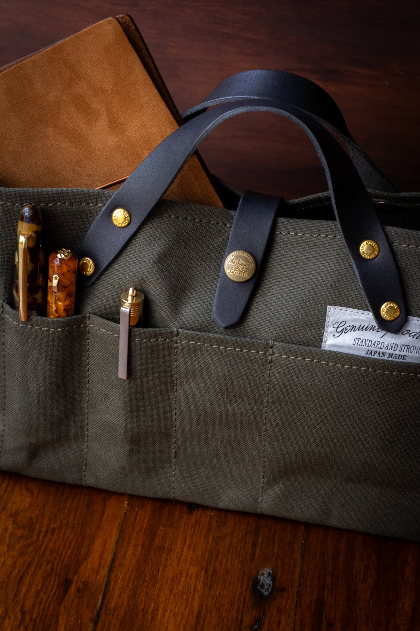 Paraffin Canvas Mini Bag - Khaki