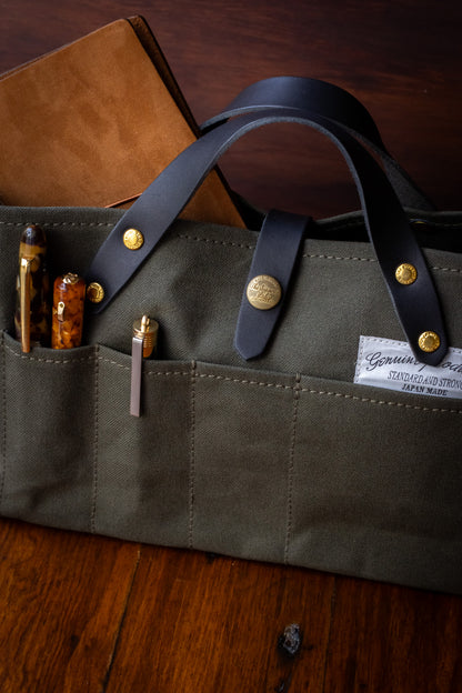 Paraffin Canvas Mini Bag - Khaki