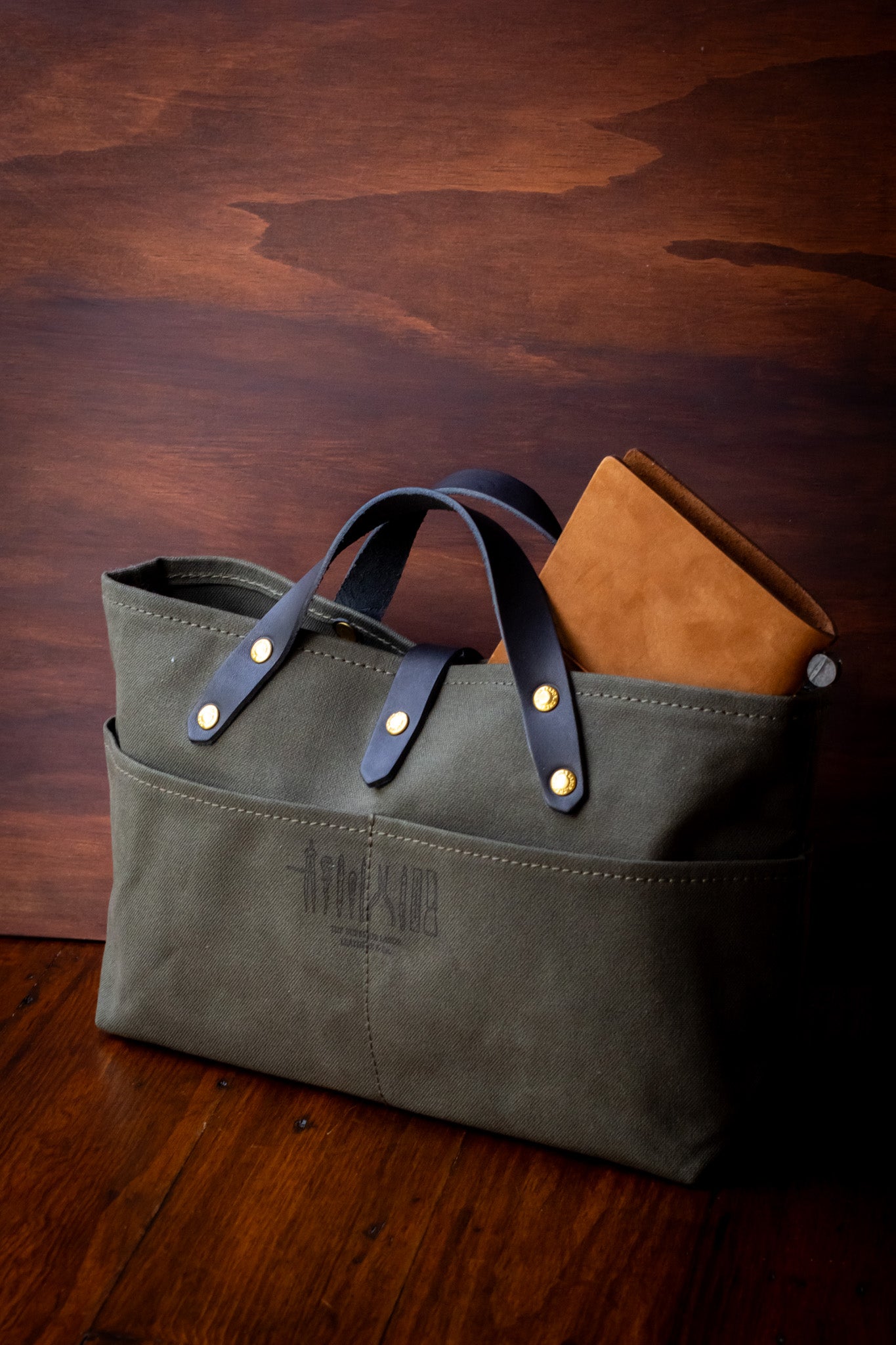 Paraffin Canvas Mini Bag - Khaki
