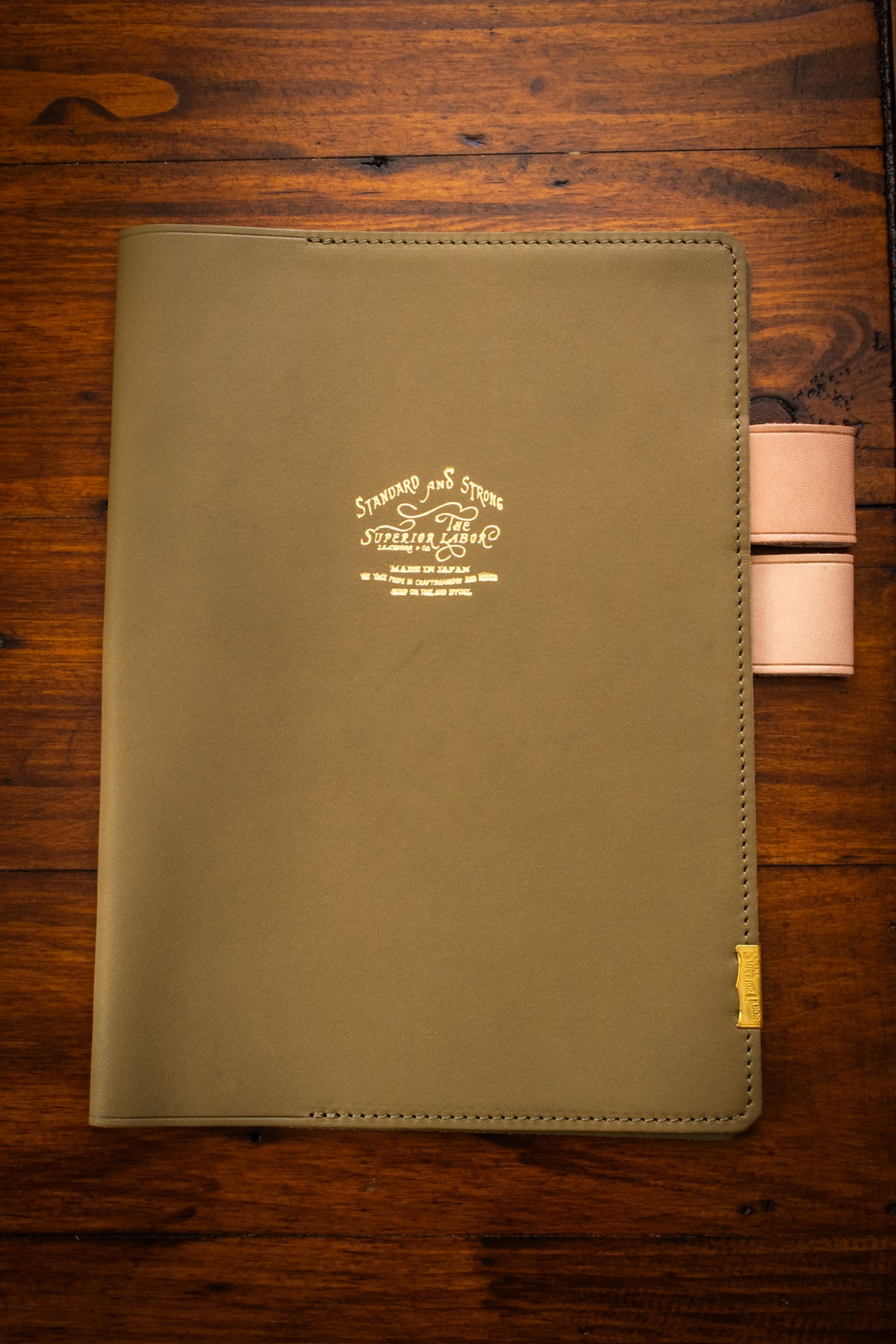 A5 Note Keeper - Glove Leather Olive
