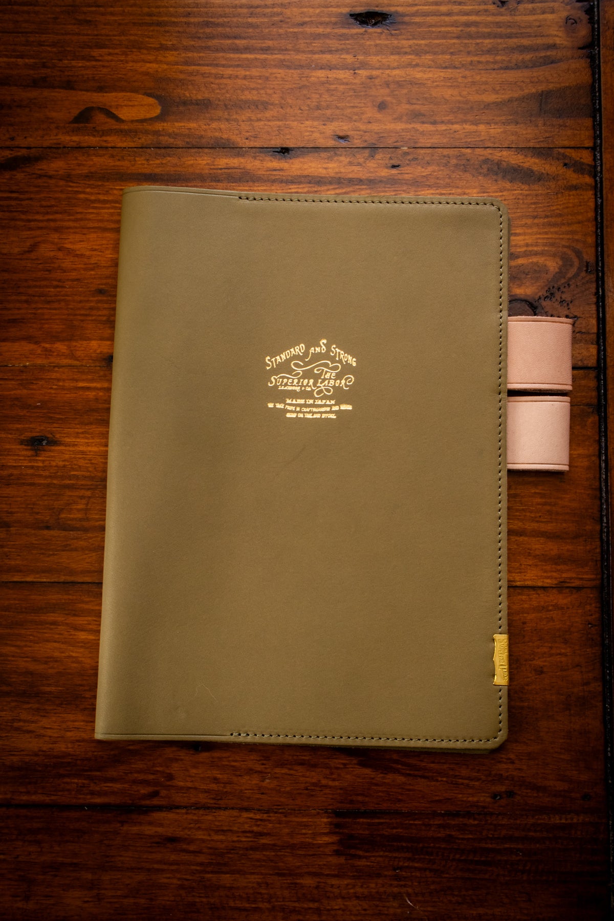 A5 Note Keeper - Glove Leather Olive