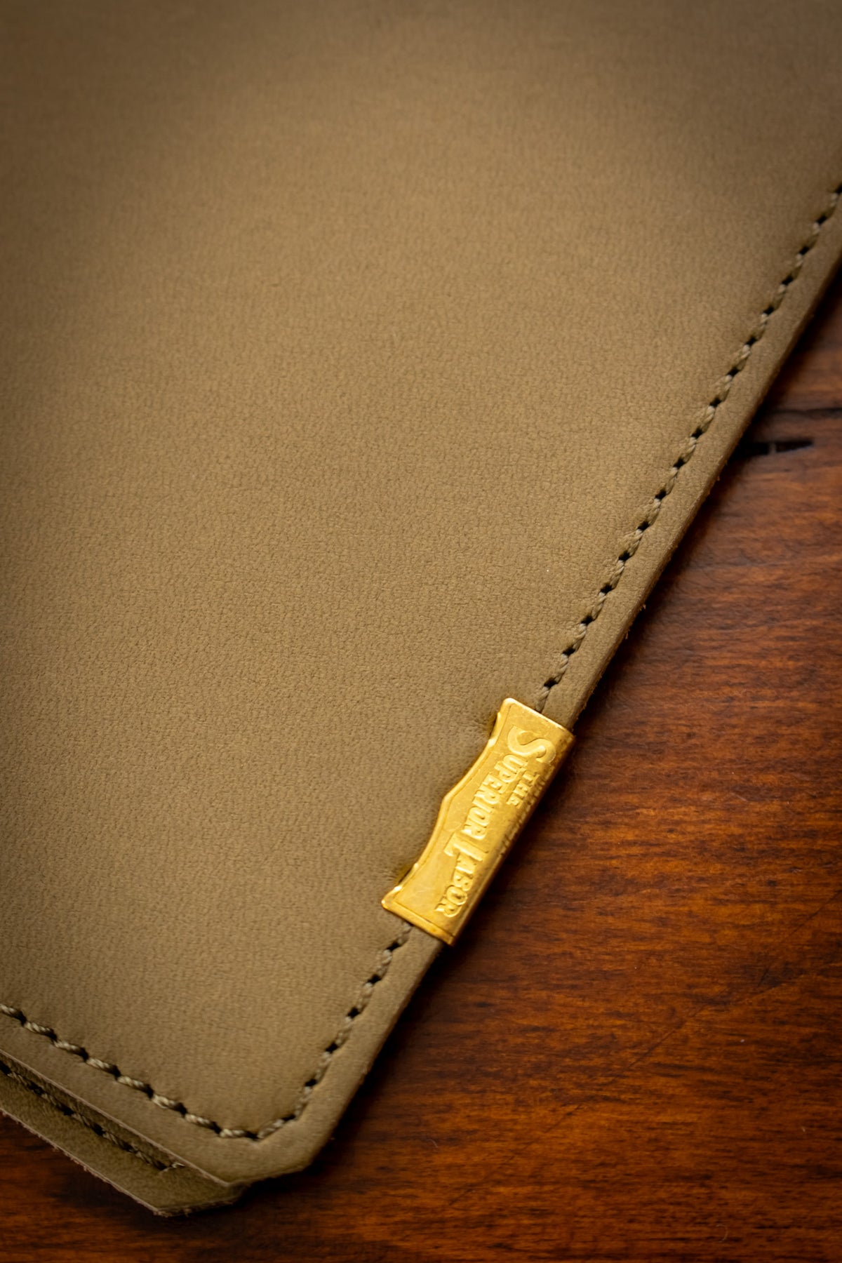 A5 Note Keeper - Glove Leather Olive