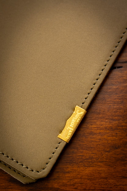 A5 Note Keeper - Glove Leather Olive