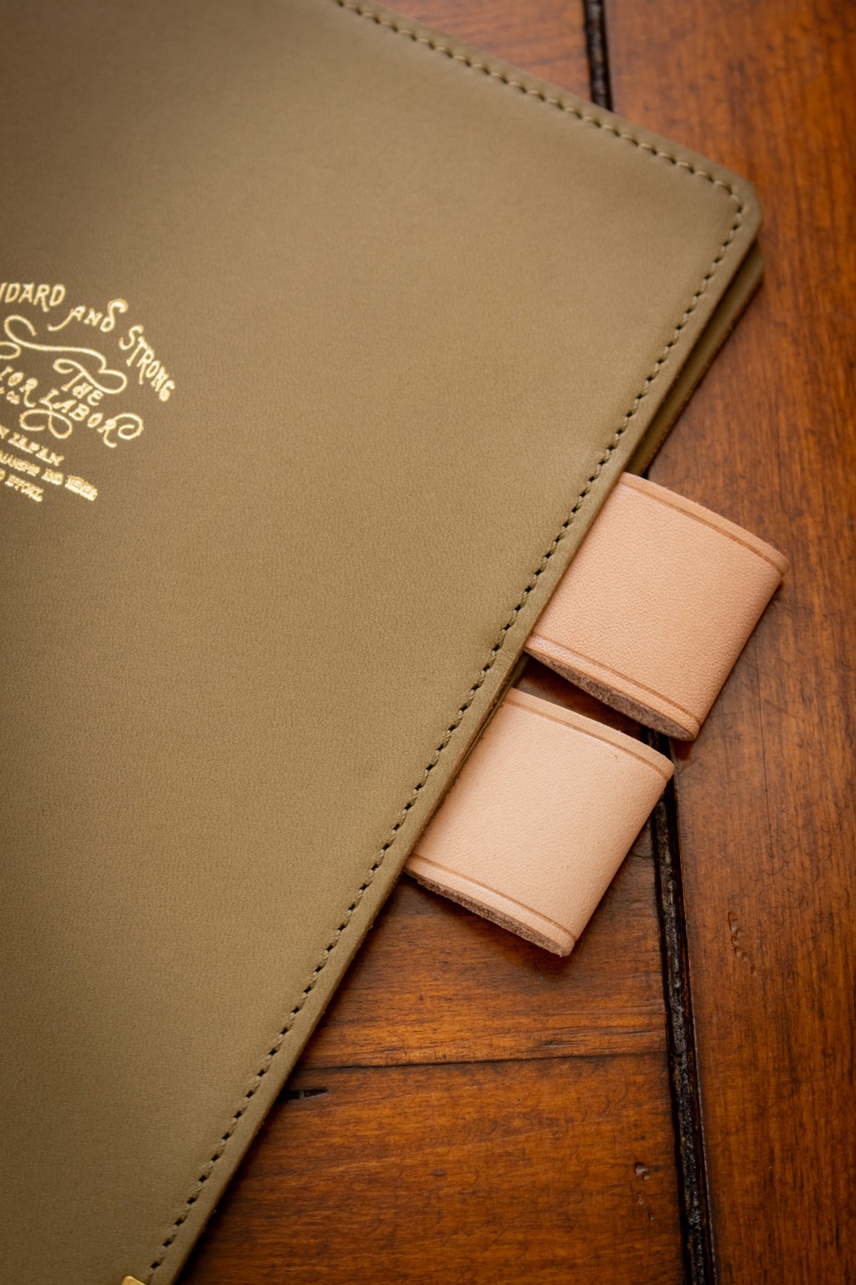 A5 Note Keeper - Glove Leather Olive