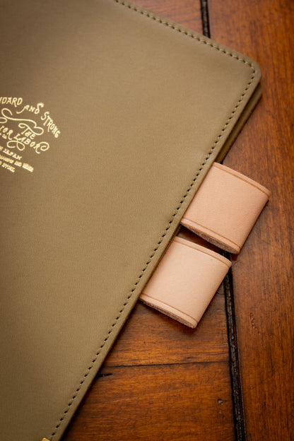A5 Note Keeper - Glove Leather Olive