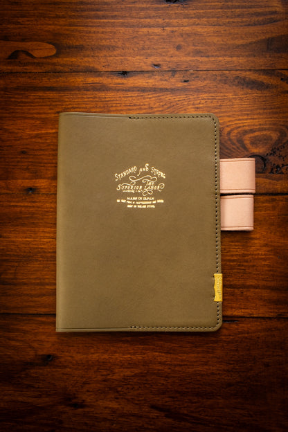 A6 Note Keeper - Glove Leather Olive