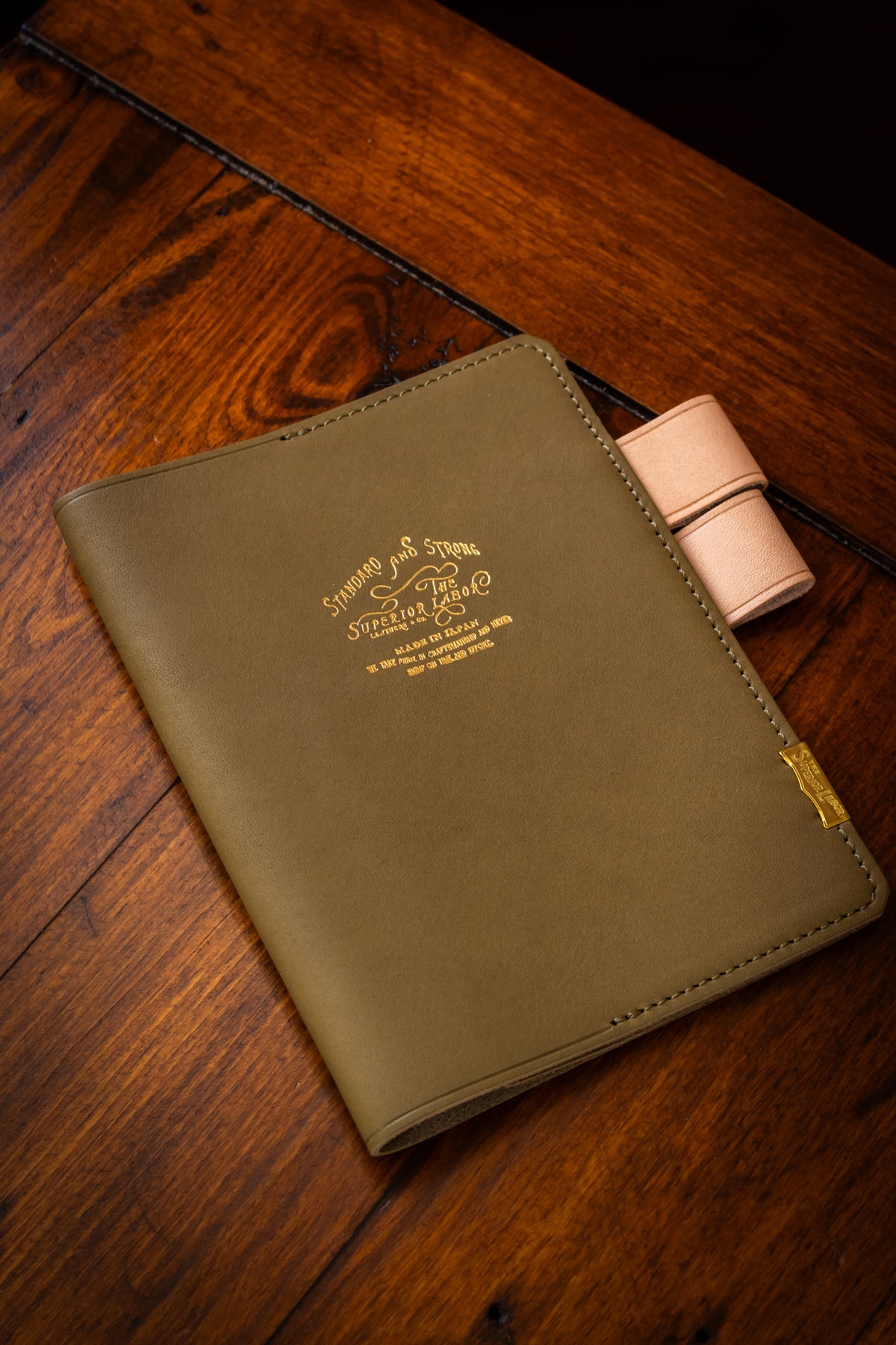 A6 Note Keeper - Glove Leather Olive