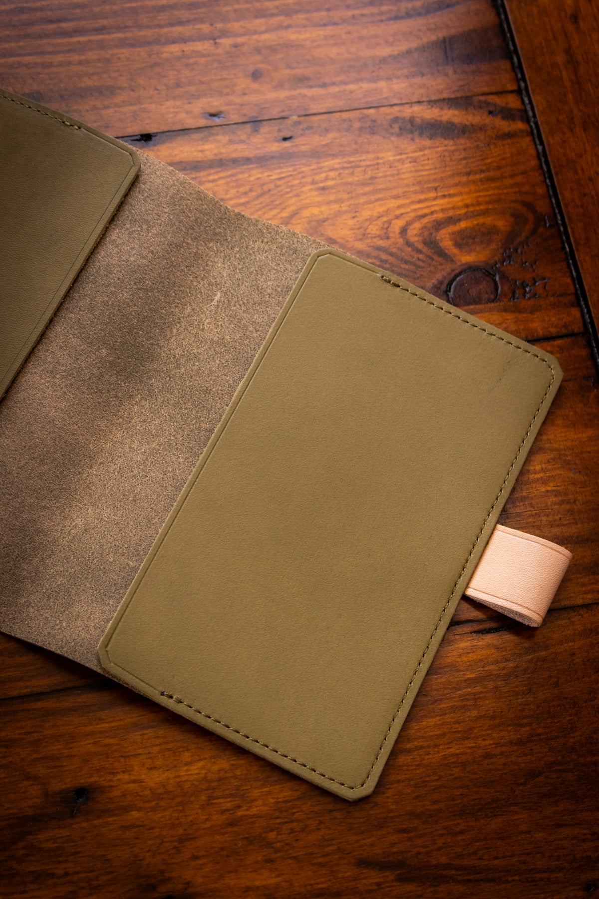 A6 Note Keeper - Glove Leather Olive