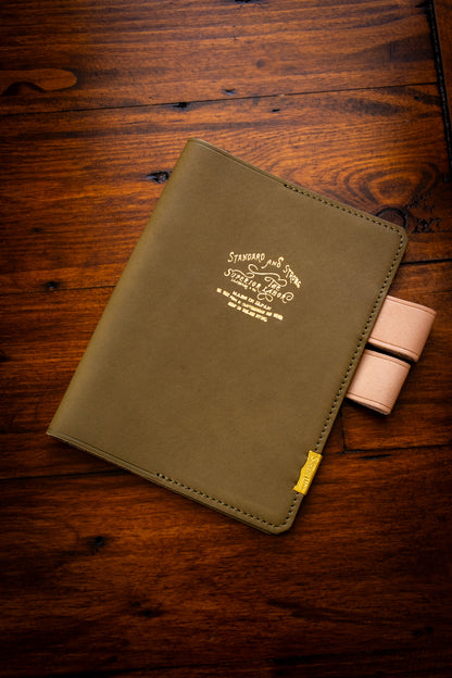 A6 Note Keeper - Glove Leather Olive