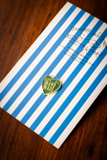 Brass Heart Logo Concho - Moss Green