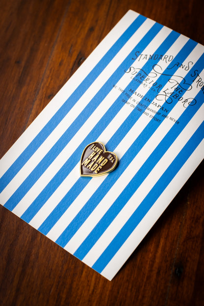 Brass Heart Logo Concho - Chocolate