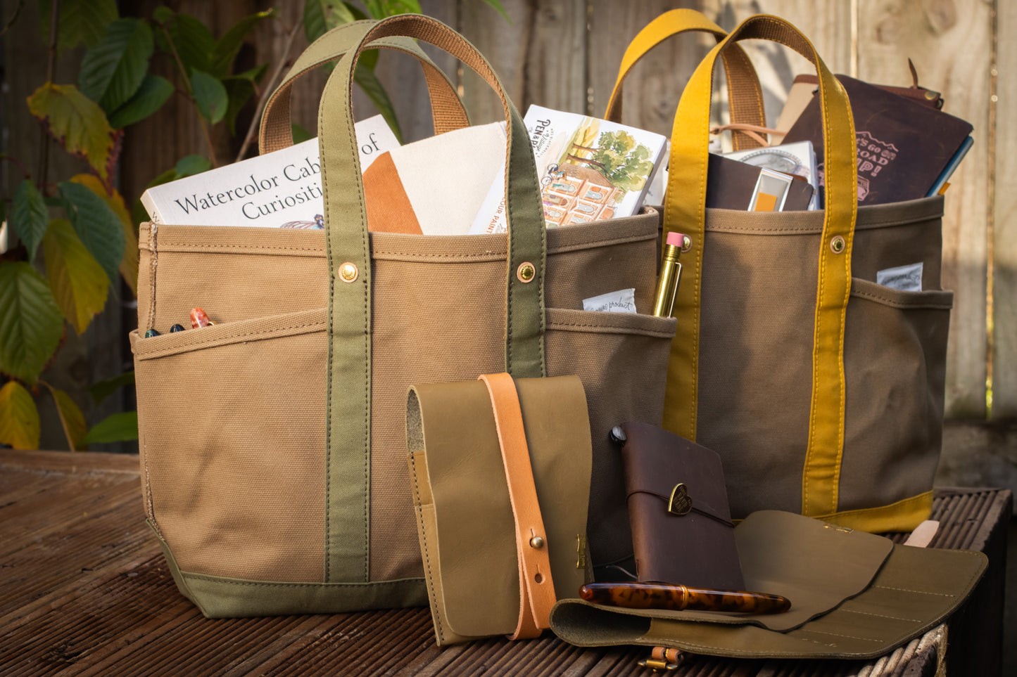 THE TSL Tote Bag - Mini Beige × Khaki