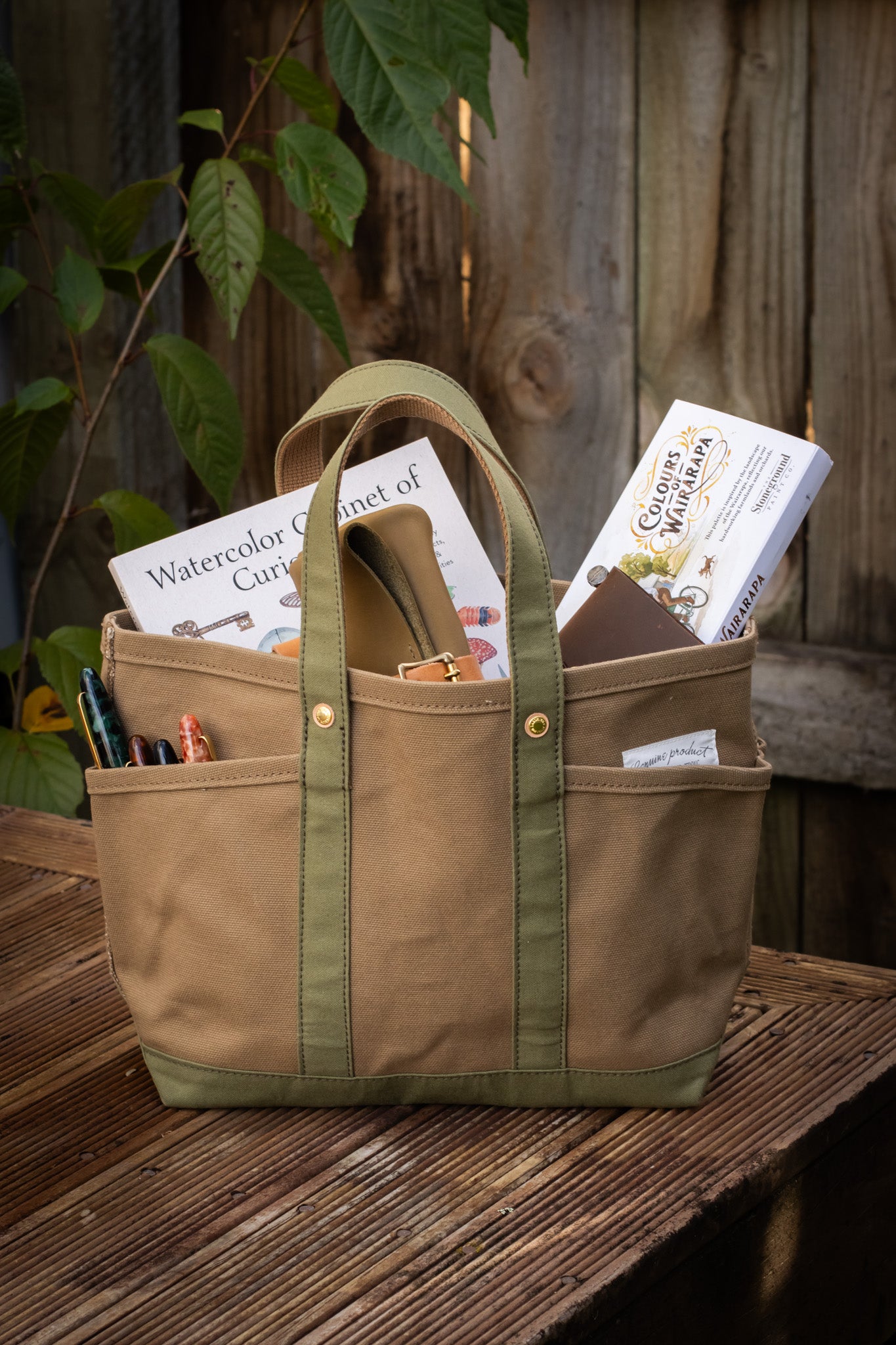 THE TSL Tote Bag - Mini Beige × Khaki