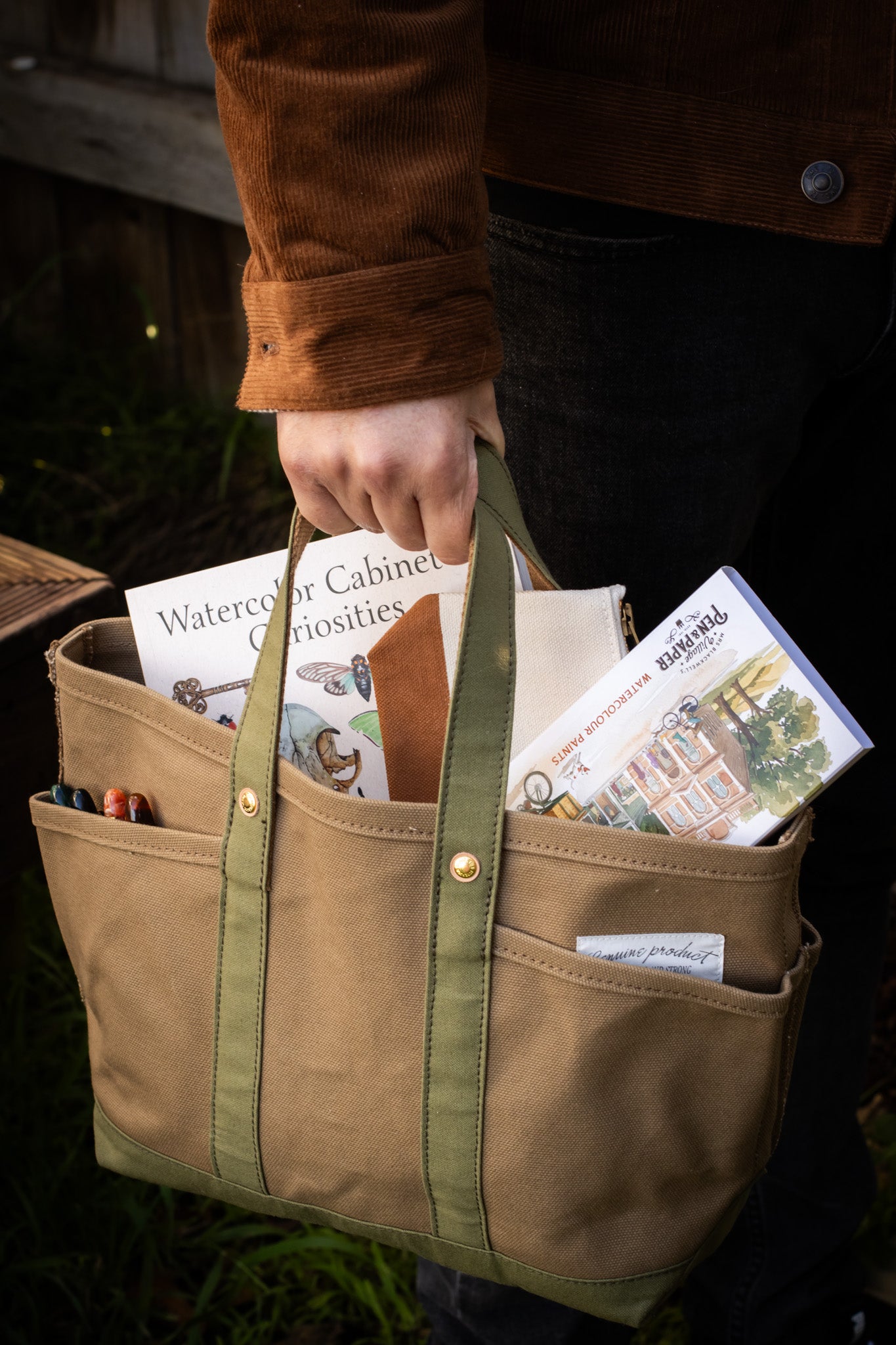 THE TSL Tote Bag - Mini Beige × Khaki