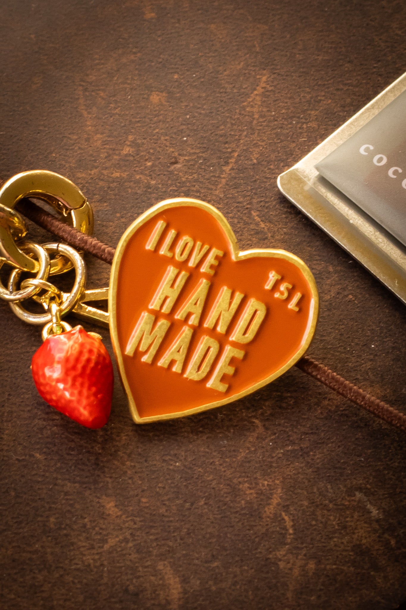 Brass Heart Logo Concho - Chocolate