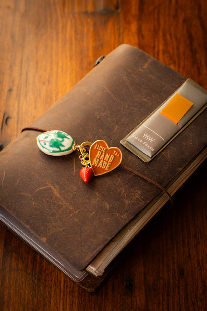 Brass Heart Logo Concho - Chocolate