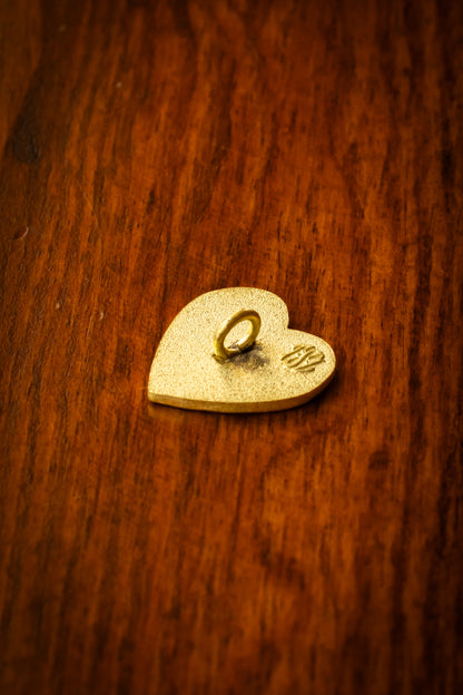 Brass Heart Logo Concho - Moss Green