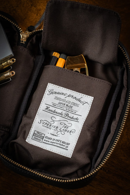 Leather Utility Case - Black
