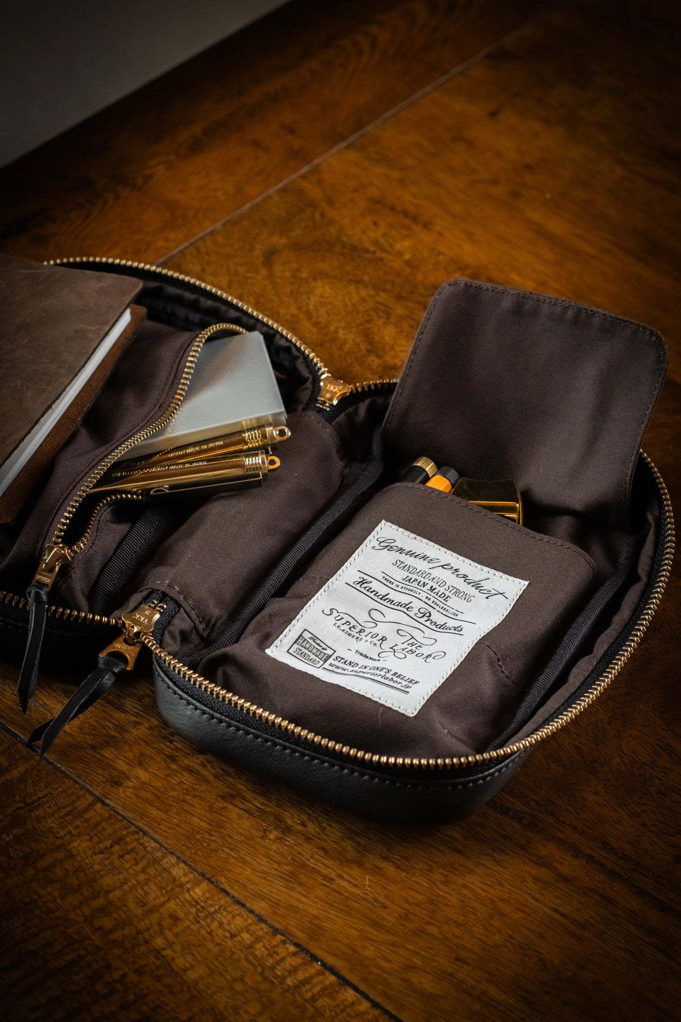 Leather Utility Case - Black