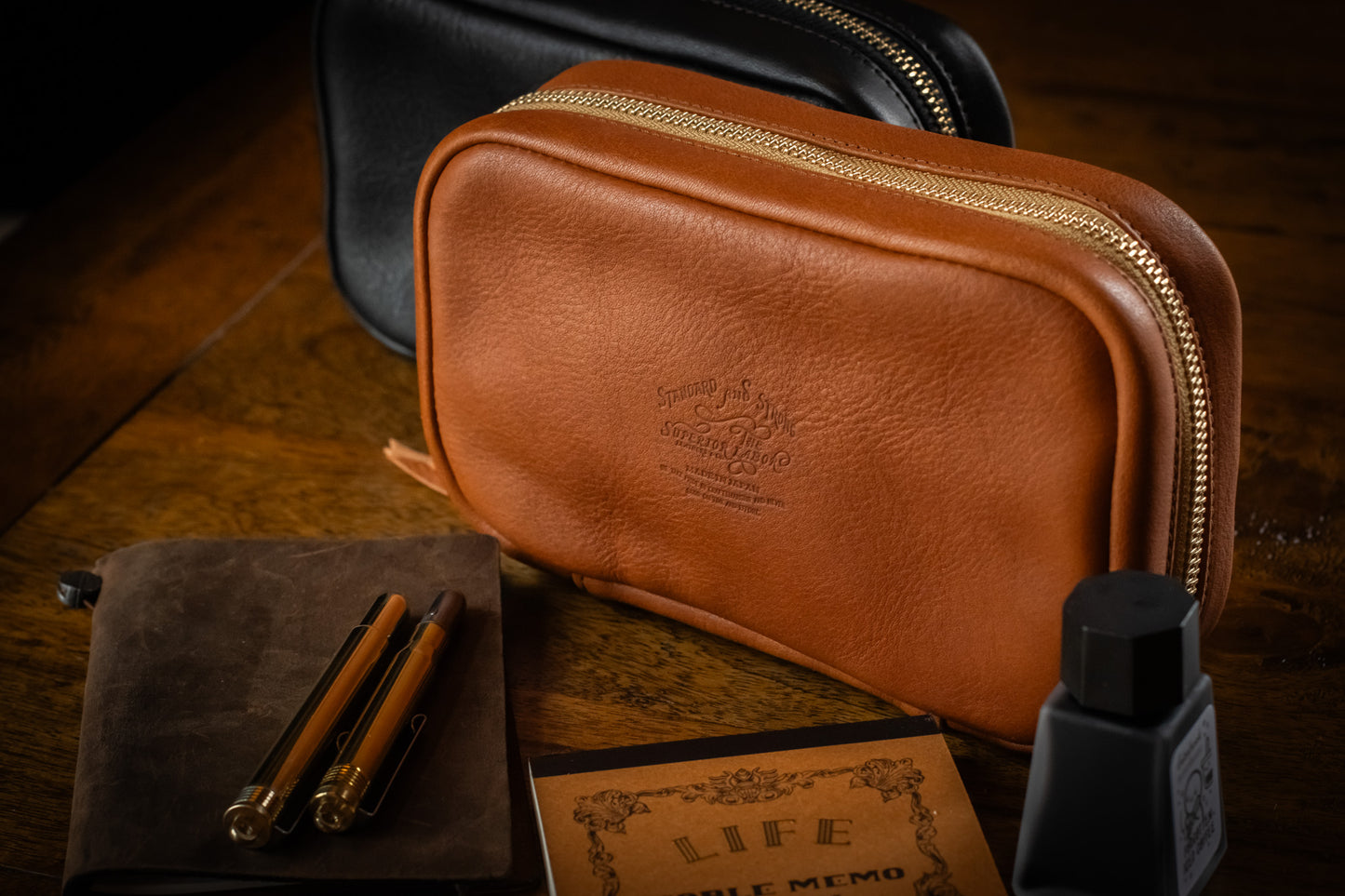 Leather Utility Case - Light Brown
