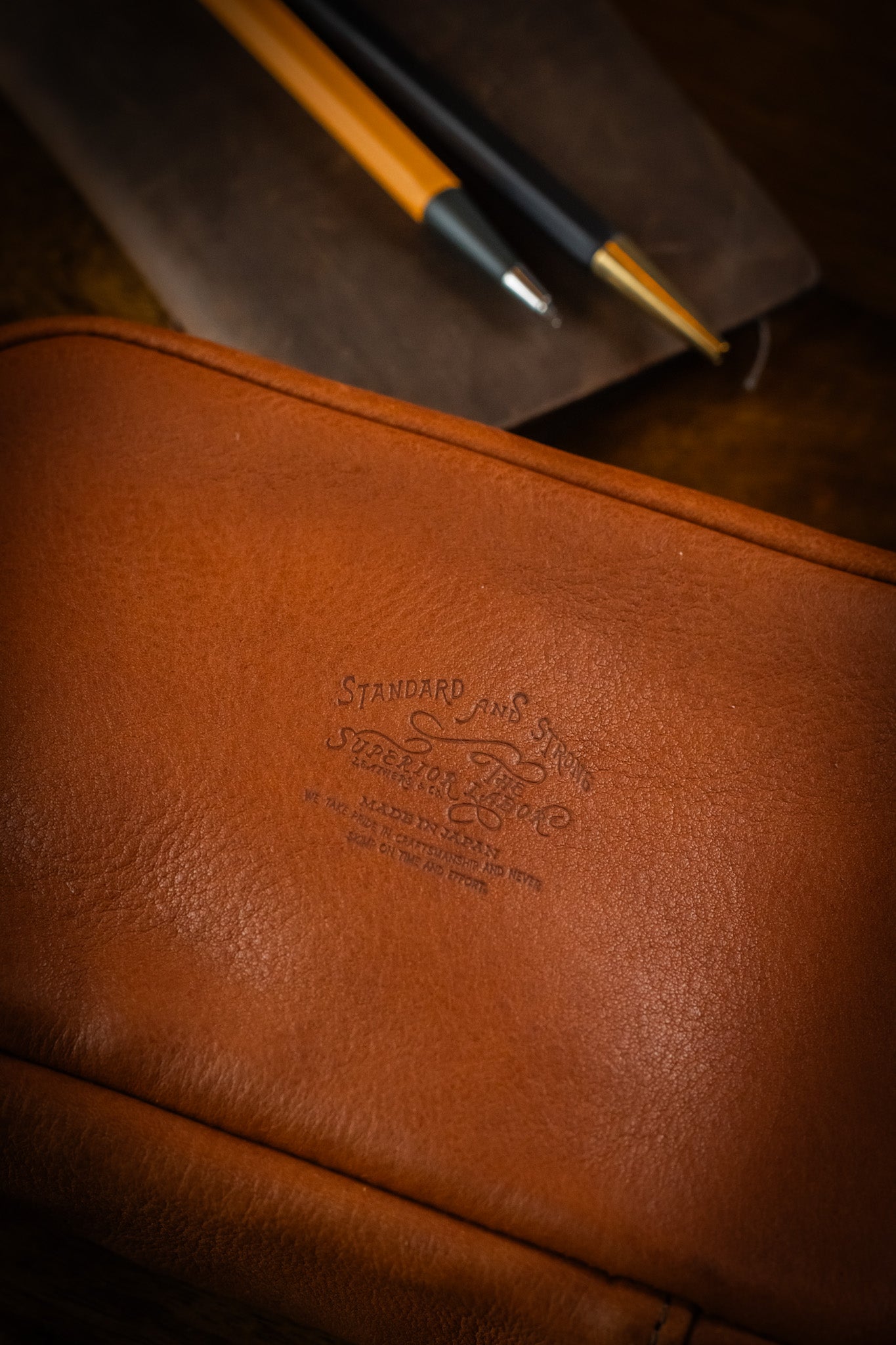 Leather Utility Case - Light Brown