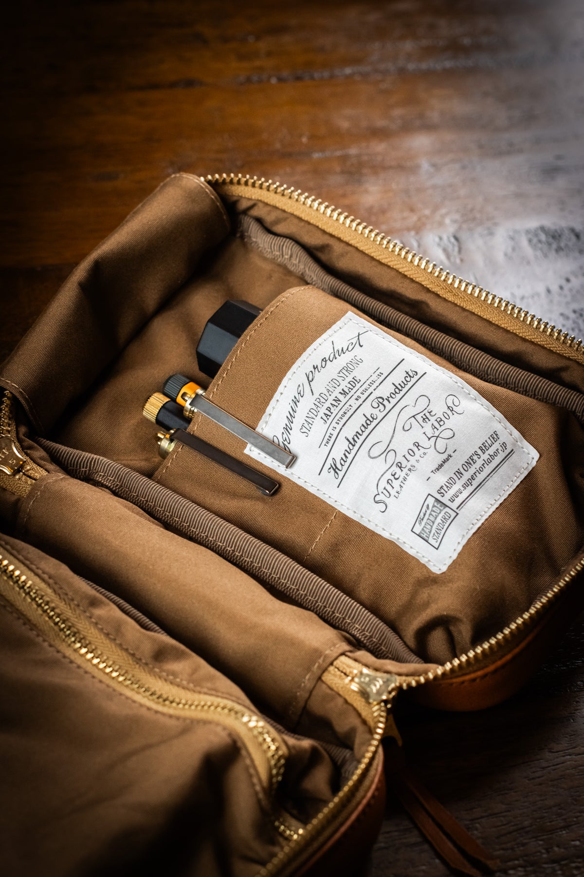 Leather Utility Case - Light Brown