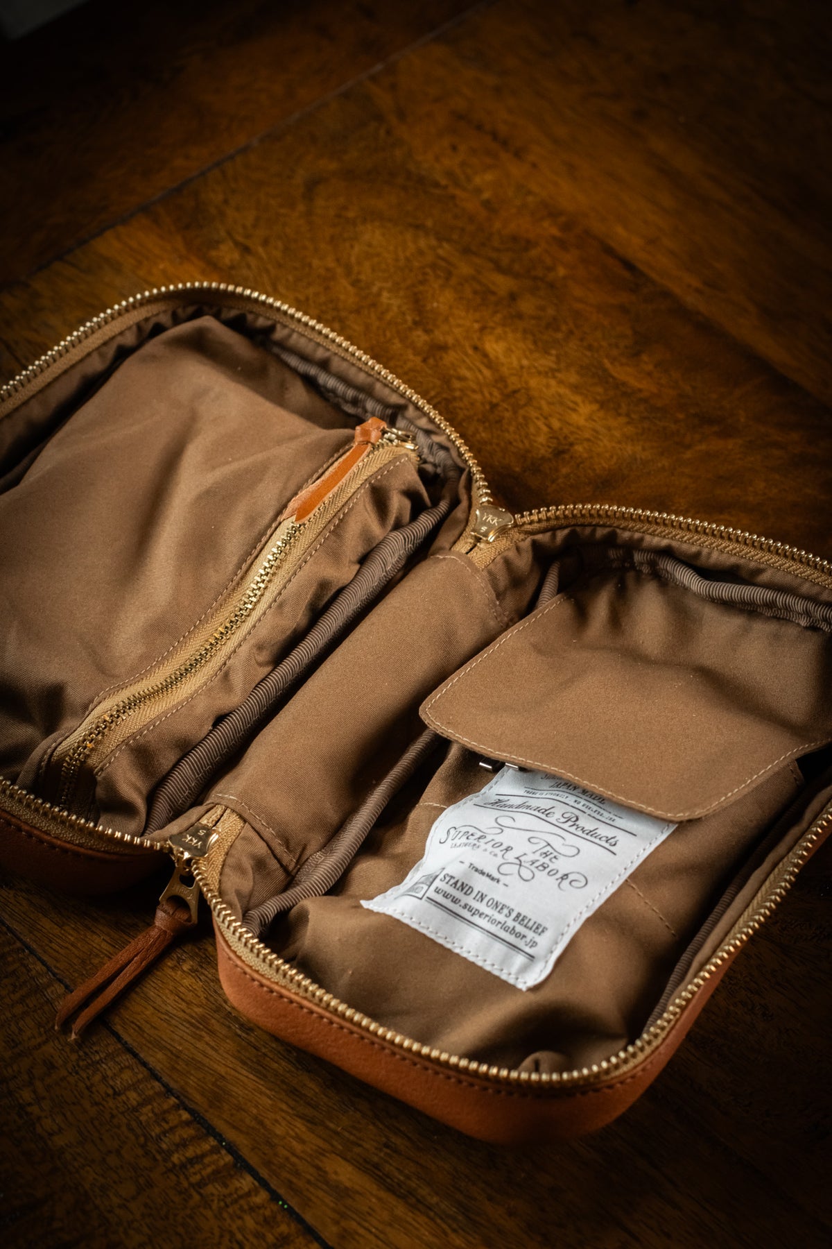 Leather Utility Case - Light Brown