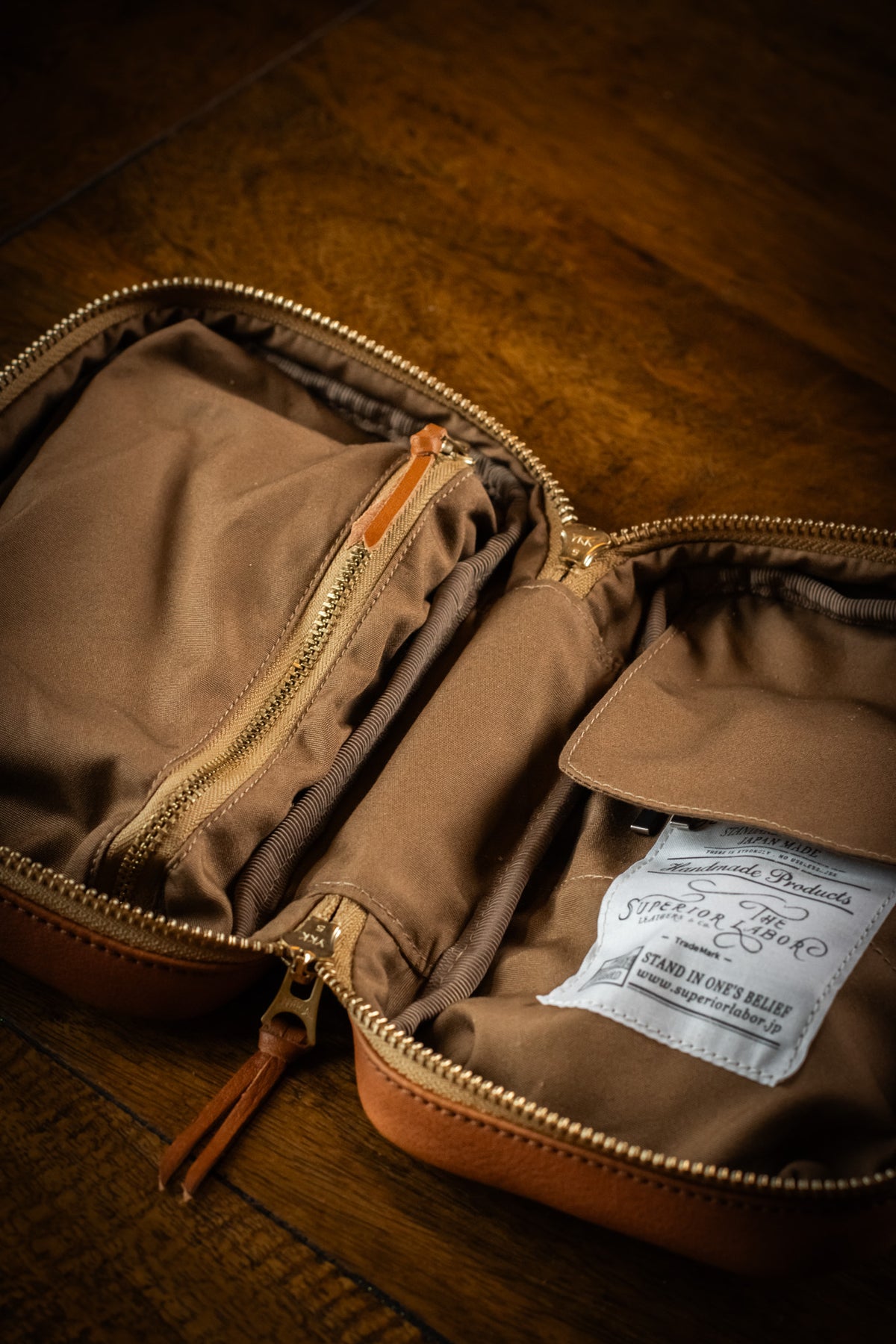 Leather Utility Case - Light Brown
