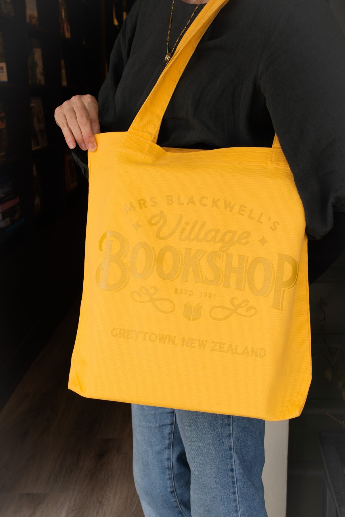 Village Bookshop Logo Tote - Sunset