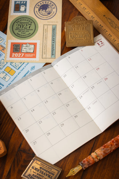 TRAVELER'S 2027 Refill - Monthly (Passport)
