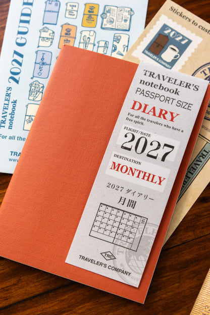 TRAVELER'S 2027 Refill - Monthly (Passport)
