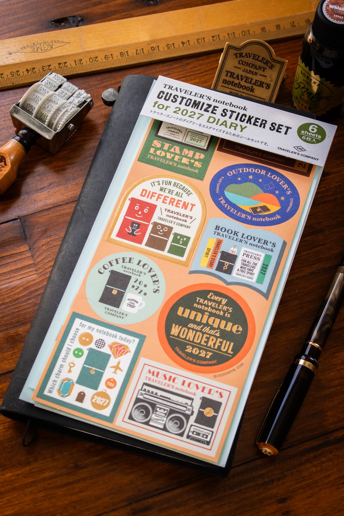TRAVELER'S 2027 - Customise Sticker Set