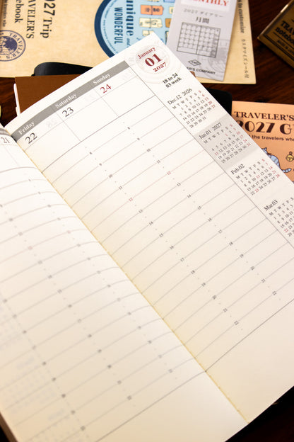 TRAVELER'S 2027 Refill - Weekly Vertical
