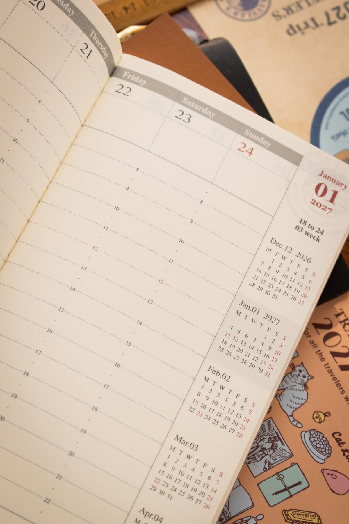 TRAVELER'S 2027 Refill - Weekly Vertical