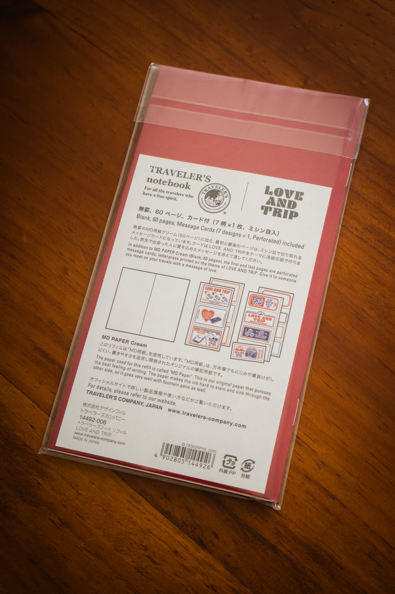 TRAVELER'S Notebook Refill (Love & Trip)