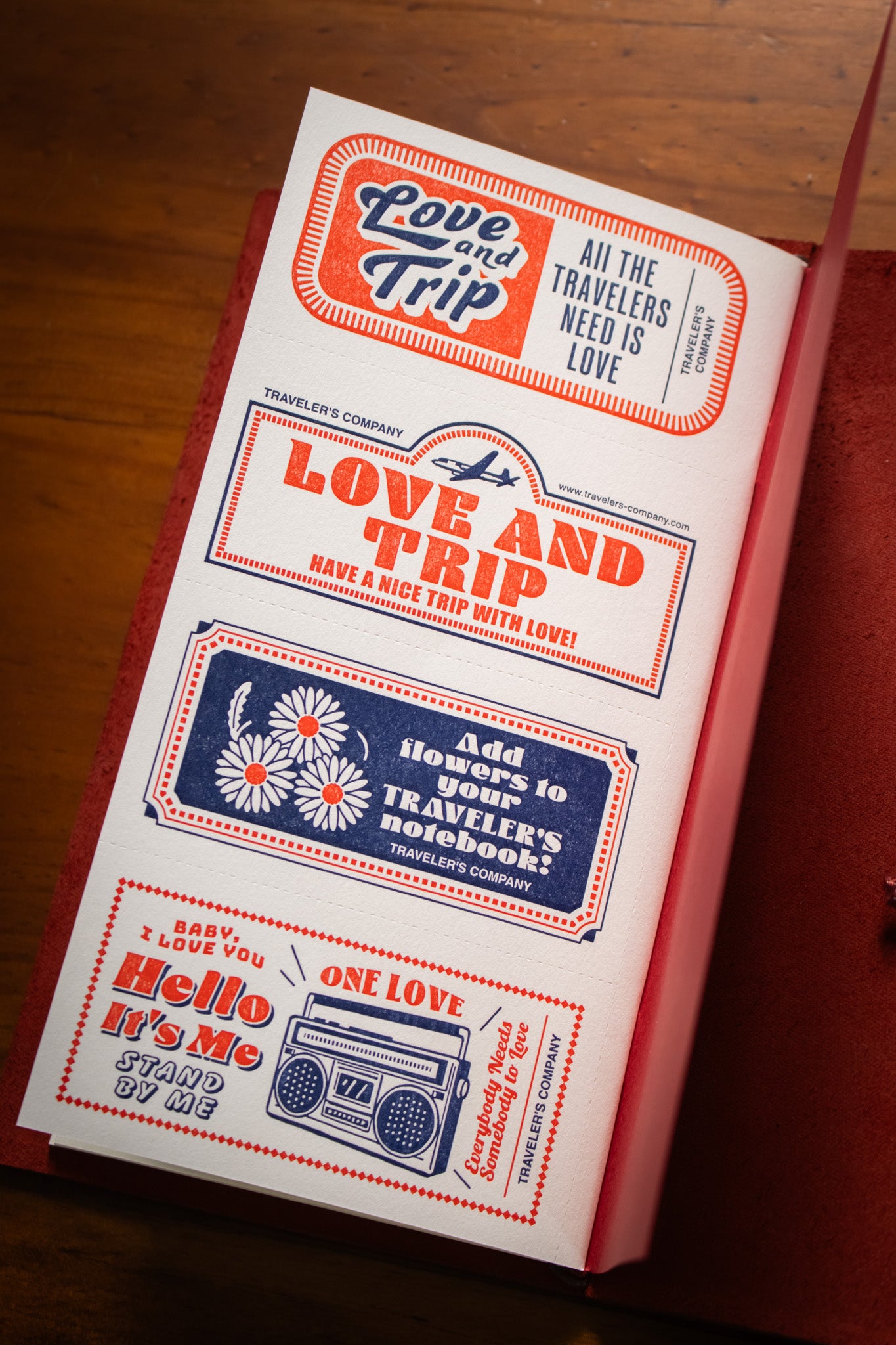 TRAVELER'S Notebook Refill (Love & Trip)