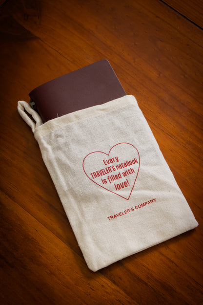 TRAVELER'S Notebook Leather Cover Passport - Red (Love & Trip)