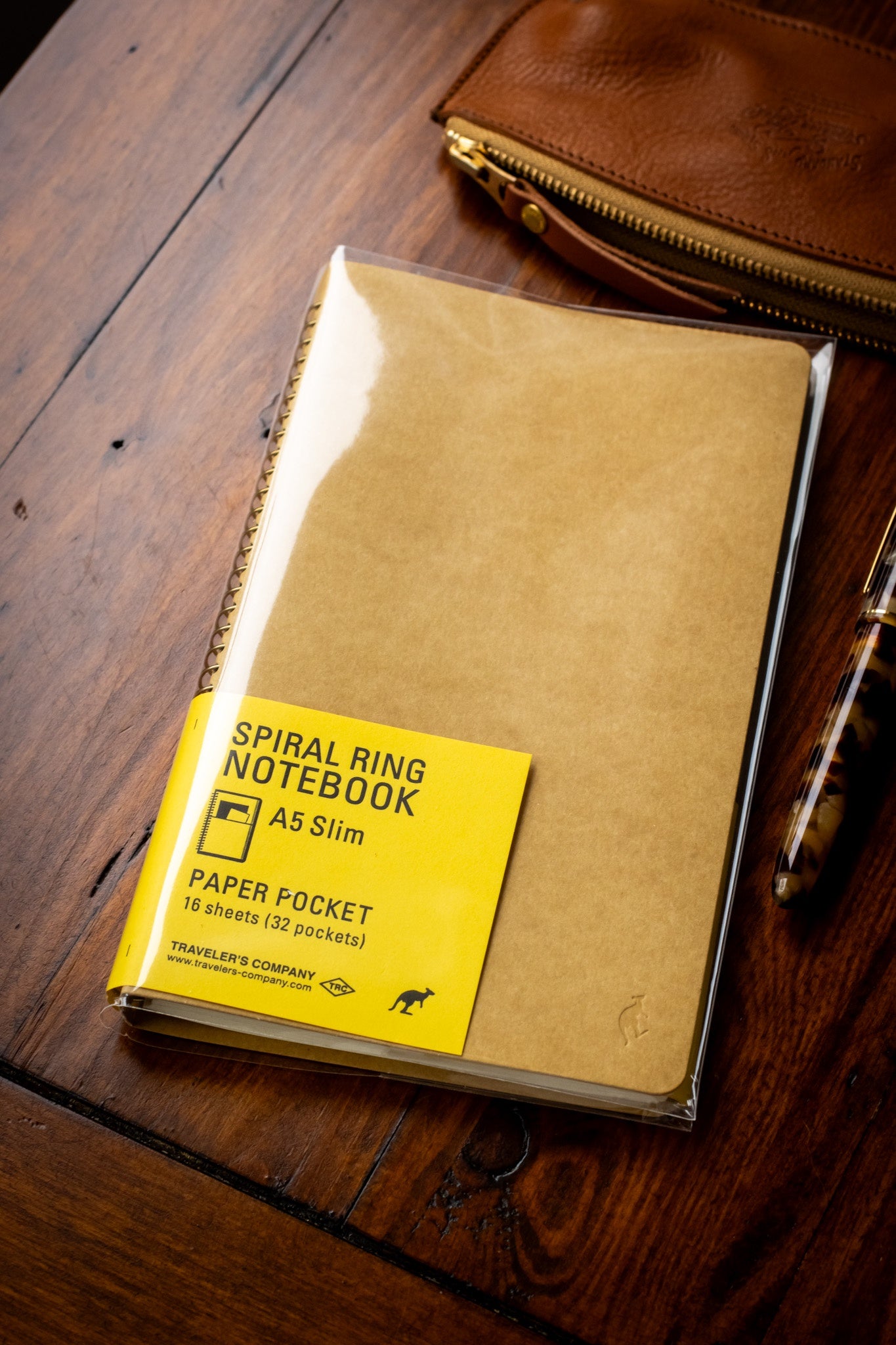 TRAVELER'S Spiral Notebook - A5 Paper Pocket
