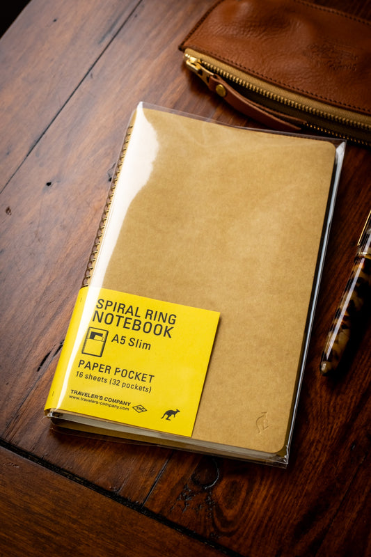 TRAVELER'S Spiral Notebook - A5 Paper Pocket