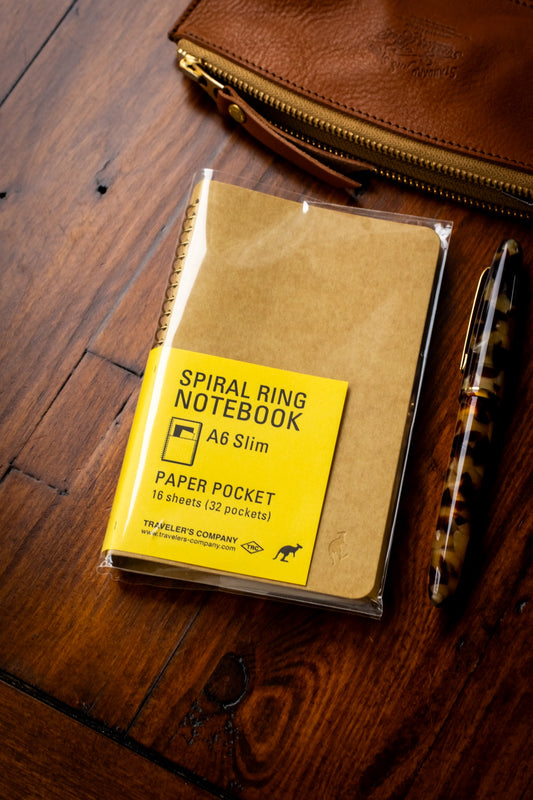 TRAVELER'S Spiral Notebook - A6 Paper Pocket