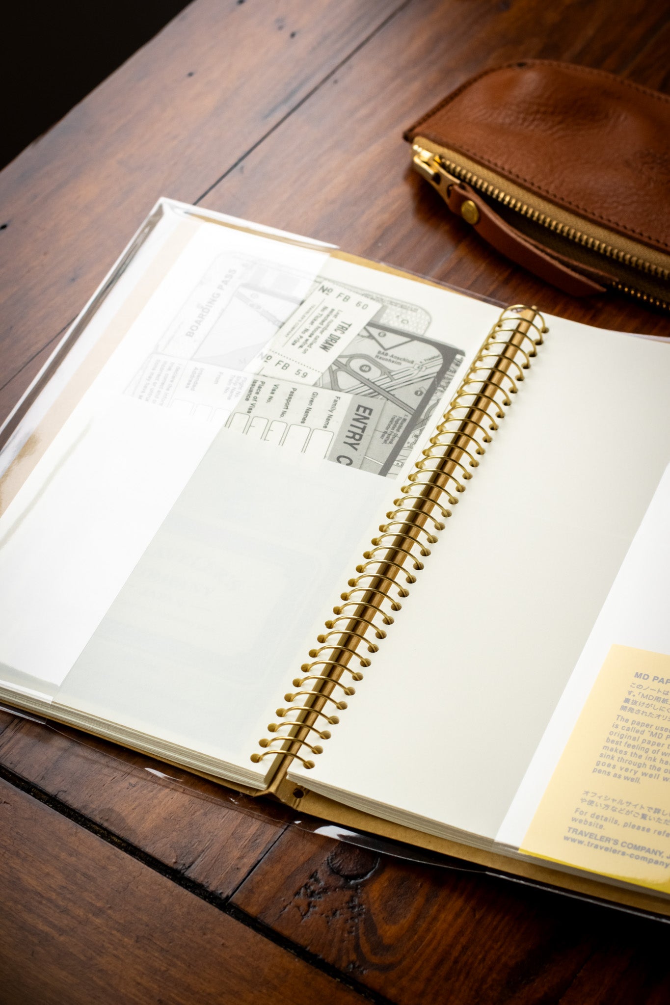TRAVELER'S Spiral Notebook - A5 Paper Pocket