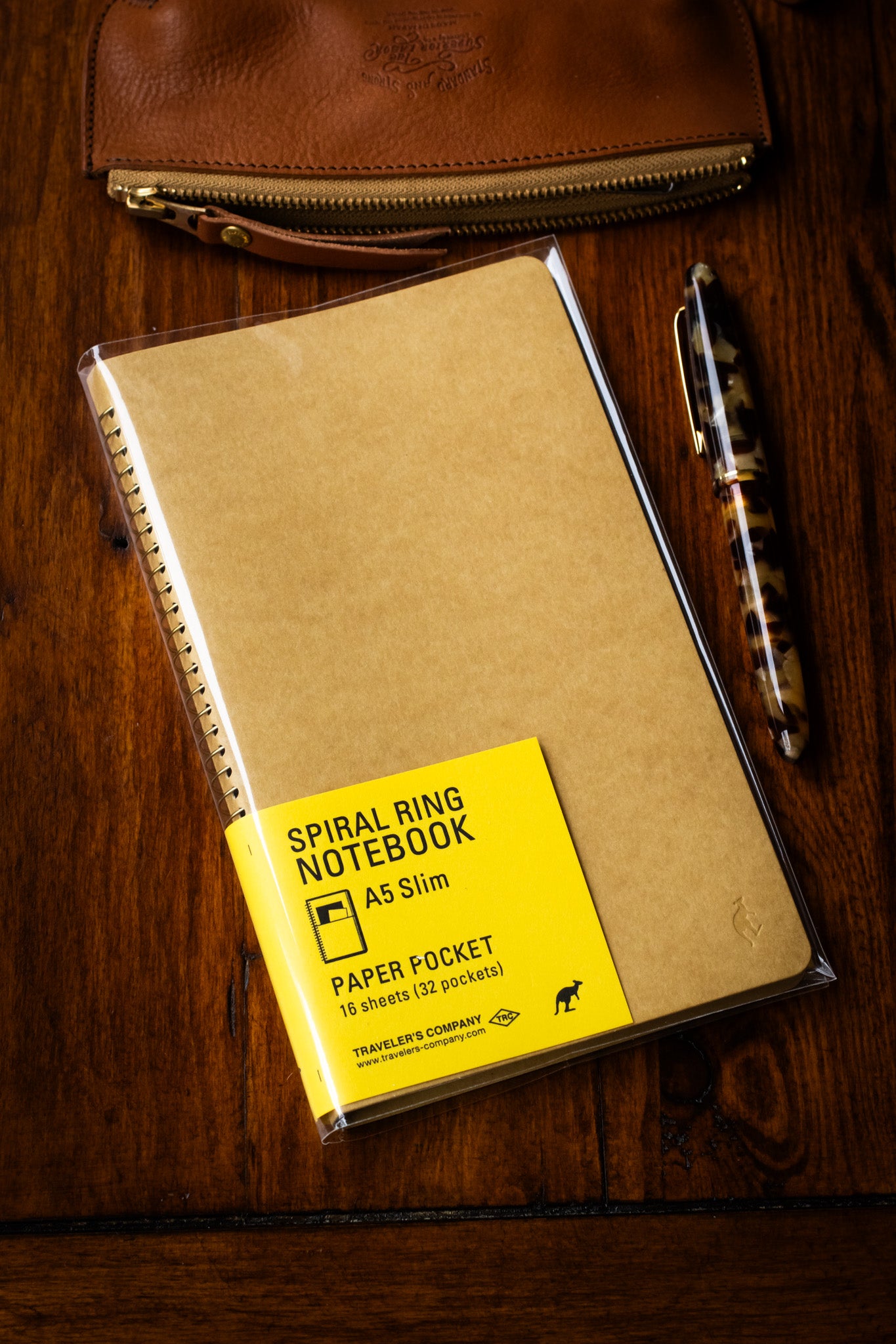 TRAVELER'S Spiral Notebook - A5 Paper Pocket